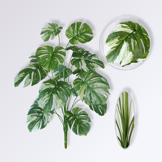 Plantes Vertes Artificielles - Monstera tachetée | Perles Vertes 100cm