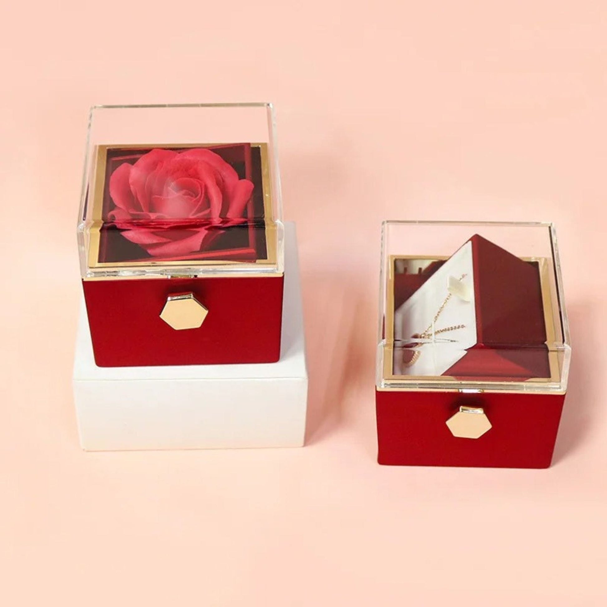 Rose Éternelle Coffret | Perles Vertes