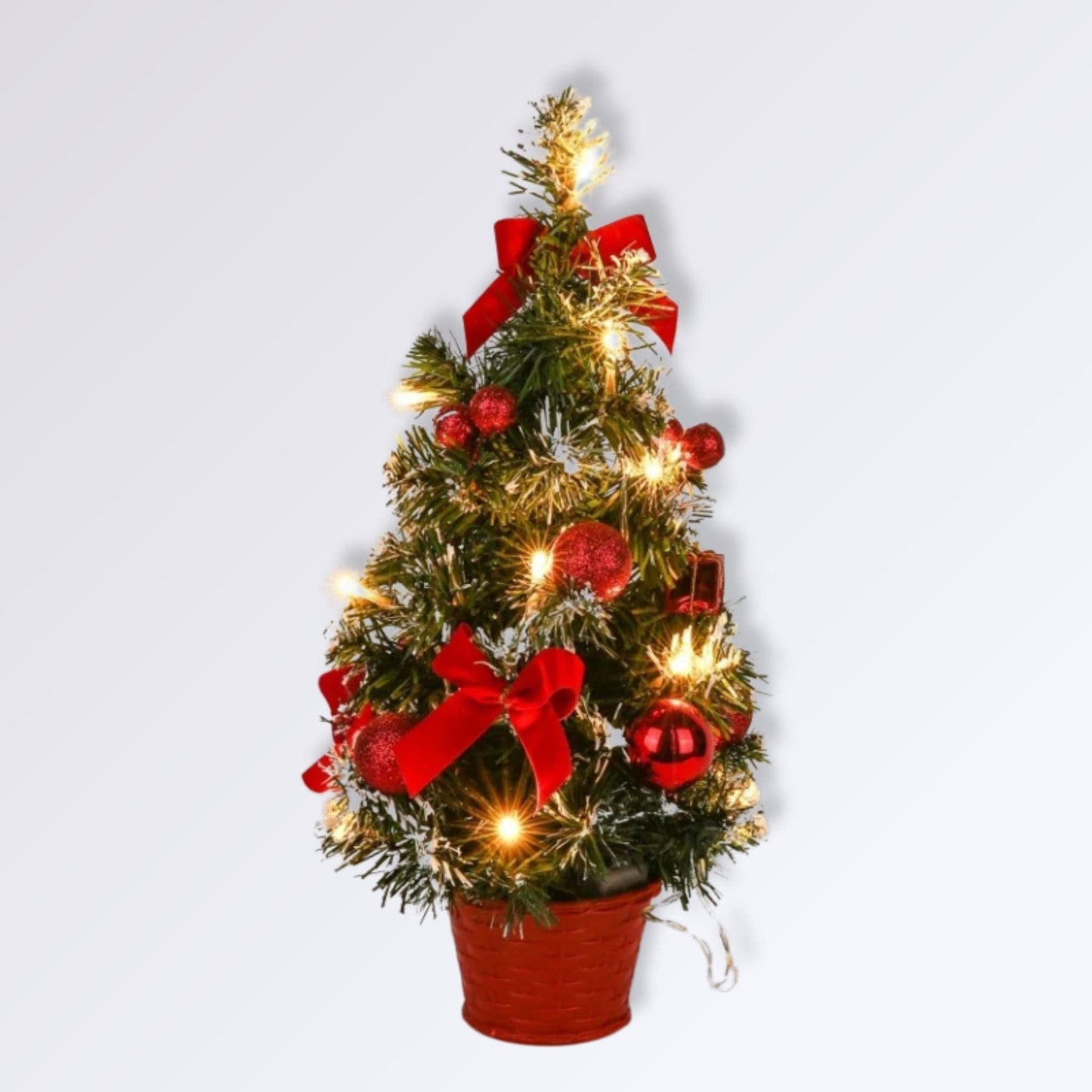 Sapin de Noël avec LED | Perles Vertes Rouge