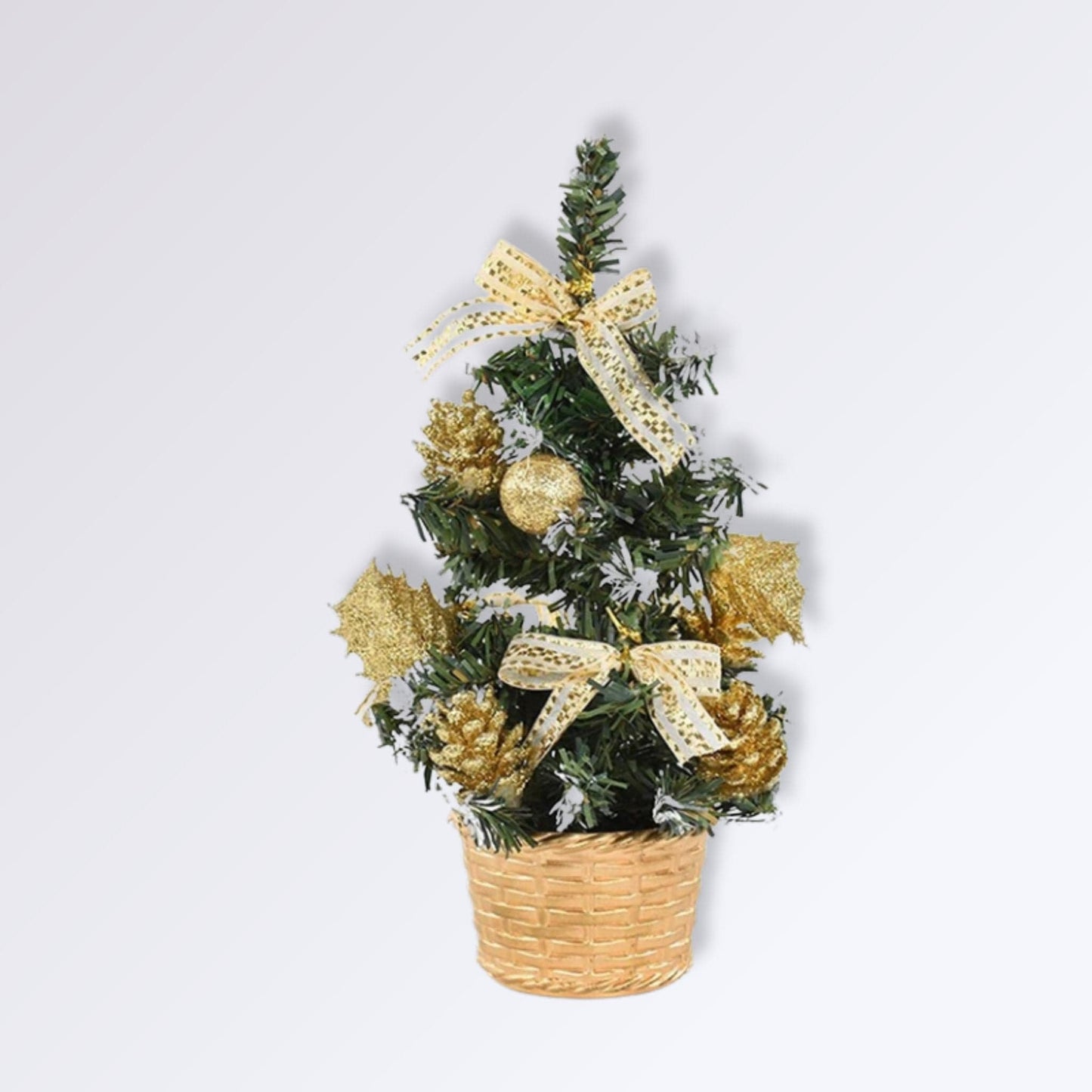 Sapin de Noël déjà Décoré | Perles Vertes Or