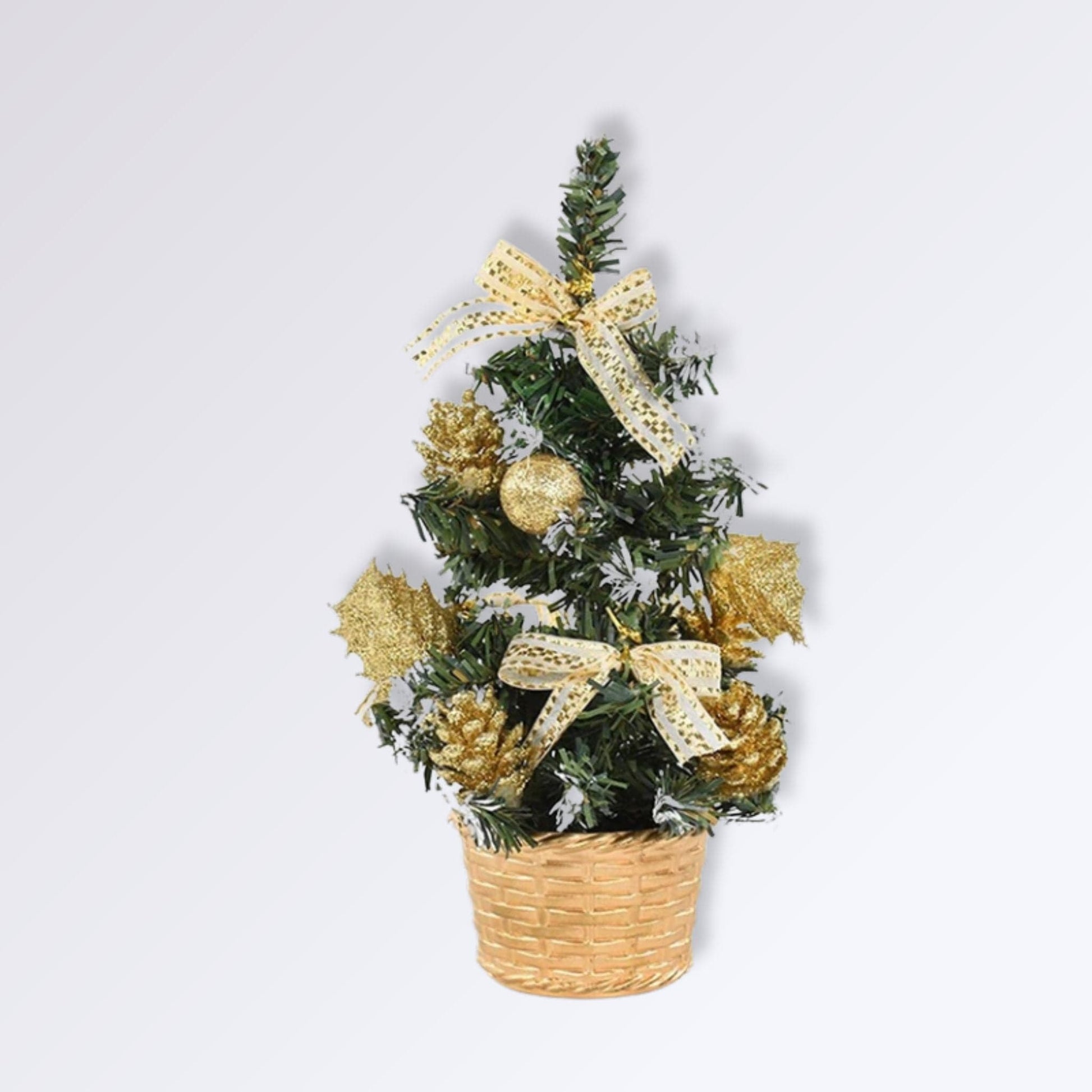 Sapin de Noël déjà Décoré | Perles Vertes Or