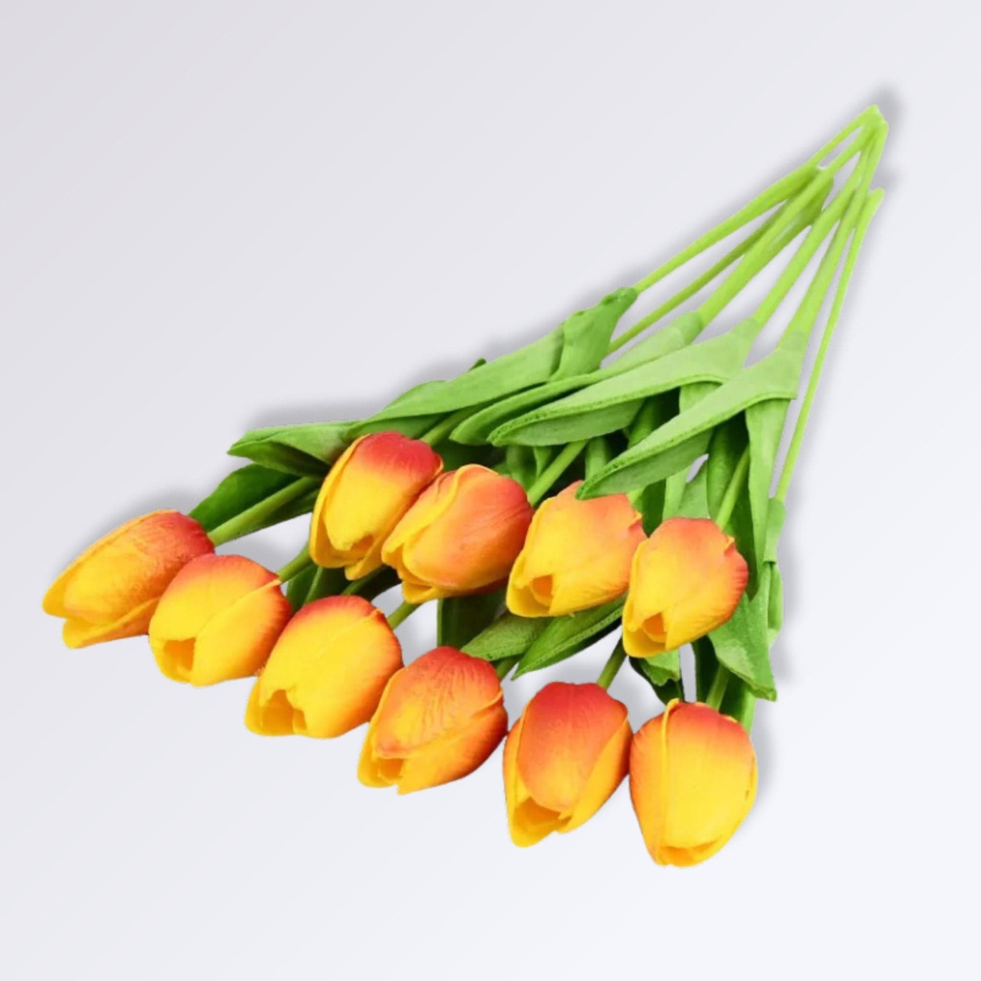 Tulipes Artificielles | Bouquet Jaune Rouge