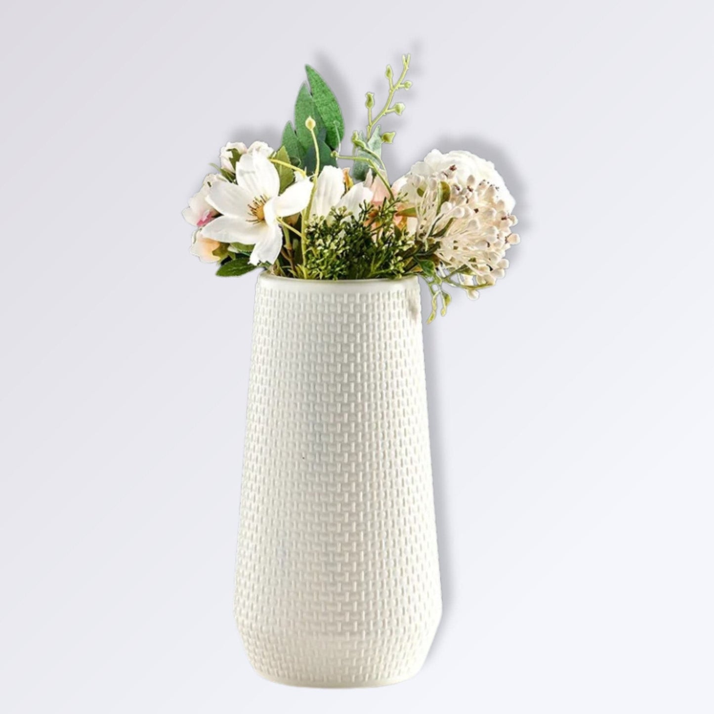 Vase nordique à fleurs | Perles Vertes Blanc