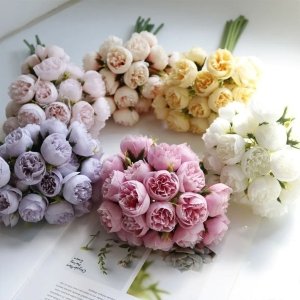 Bouquet de Fleurs de Pivoine Artificiel