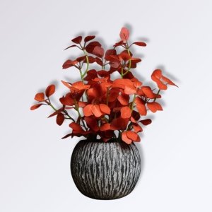 Petite Plante Artificielle Eucalyptus Rouge