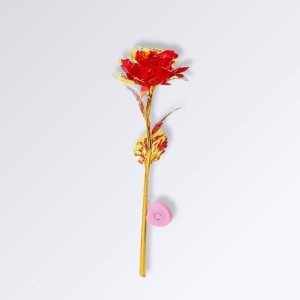 Rose Éternelle Dorée Rouge