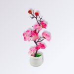 Bonsai Pecher Fleuri Artificiel 1