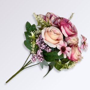 Composition de Fleurs Artificielles pour Cimetière Couleur Mixte 1