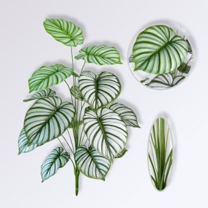 Quelle plante pour salle de bain ? Le guide complet pour choisir la plante idéale plante artificielle calathea zébrée 100cm