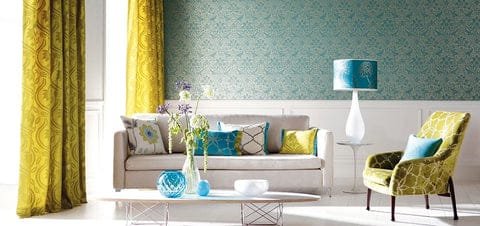 papier peint grand mur salon