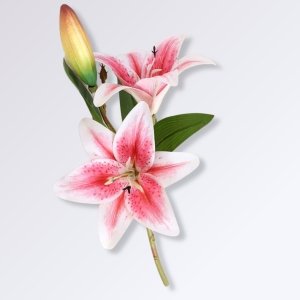 Fausses Fleurs de Lys Couleur Rose