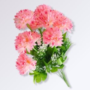 Bouquet d'Hortensias Artificiels Sur Tige Couleur Rose