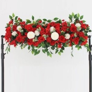 Habiller sa tonnelle et sa terrasse pour un mariage en exterieur Fleurs Artificielles pour Arche de Mariage