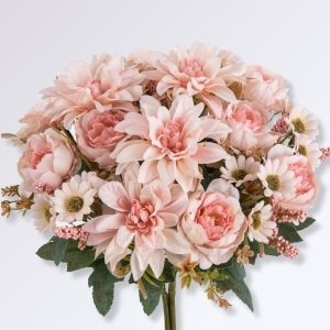 Petit Bouquet de Fleurs Artificielles Couleur Rose