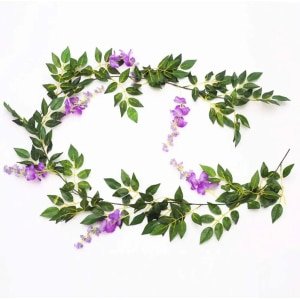 Top 10 des décorations murales pour chambre Guirlande de Glycine Artificielle Couleur Violet