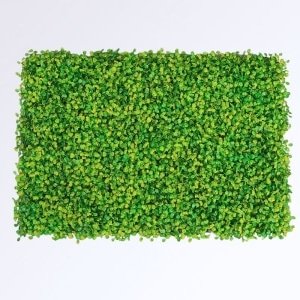 Quand le végétal artificiel rencontre les cloisons en bois : composer des espaces qui respirent Mur de Buis Artificiel Couleur Vert clair