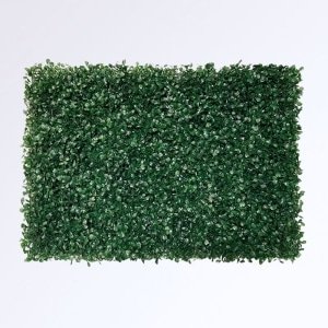 Quand le végétal artificiel rencontre les cloisons en bois : composer des espaces qui respirent Mur de Buis Artificiel Couleur Vert foncé