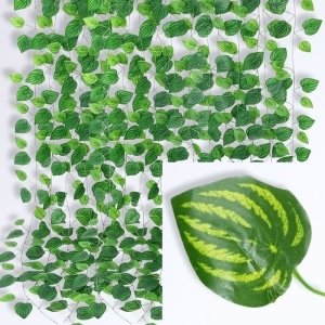 Guirlande de Lierre Artificiel Pour Extérieur Pastèque