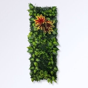 Quand le végétal artificiel rencontre les cloisons en bois : composer des espaces qui respirent Panneaux en plantes artificielles pour mur vegetal tropical 4 583d63c0 75f2 49de 8eb3 d116279d9b52