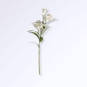 Nouveautés Lys Artificiel Blanc Haut de Gamme Blanc