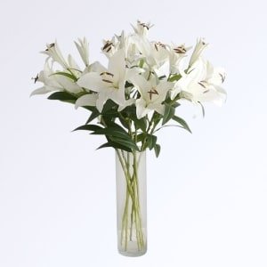 Nouveautés Lys Artificiel Blanc Haut de Gamme