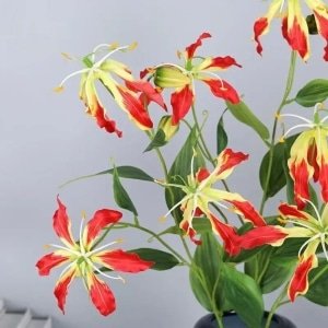 Nouveautés Lys de Flamme Gloriosa Artificiel