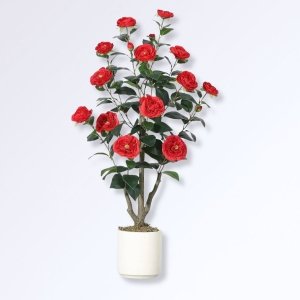 Nouveautés Arbre Artificiel Camelia Rouge
