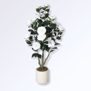 Nouveautés Arbre Artificiel Camelia Blanc
