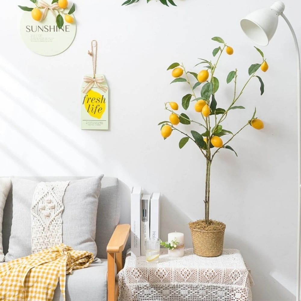 Citronnier Artificiel d'Intérieur avec Pot