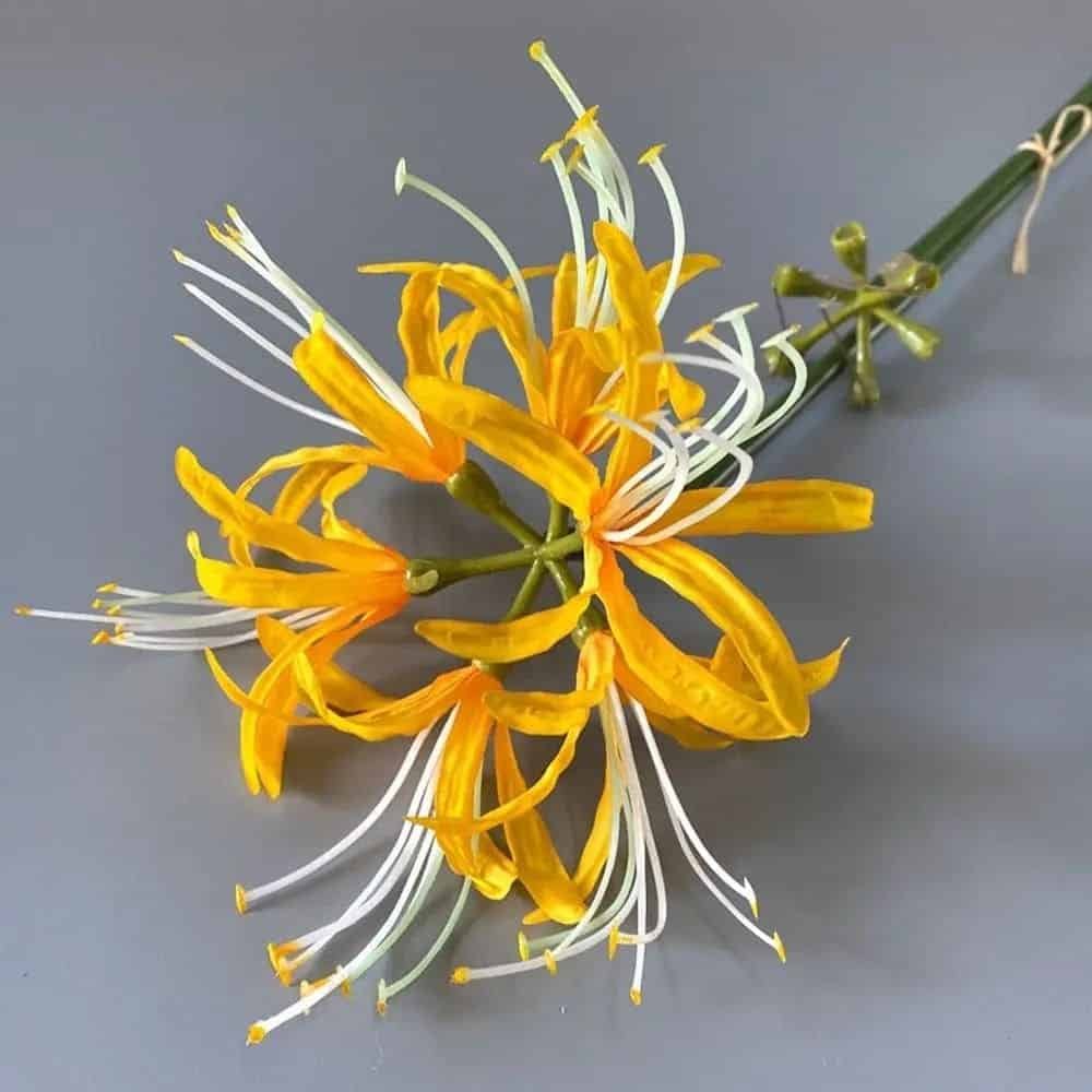 Lycoris Fleur Artificielle Lycoris Fleur Artificielle Jaune foncé