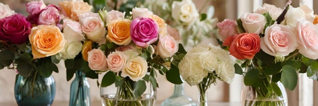 roses artificielles